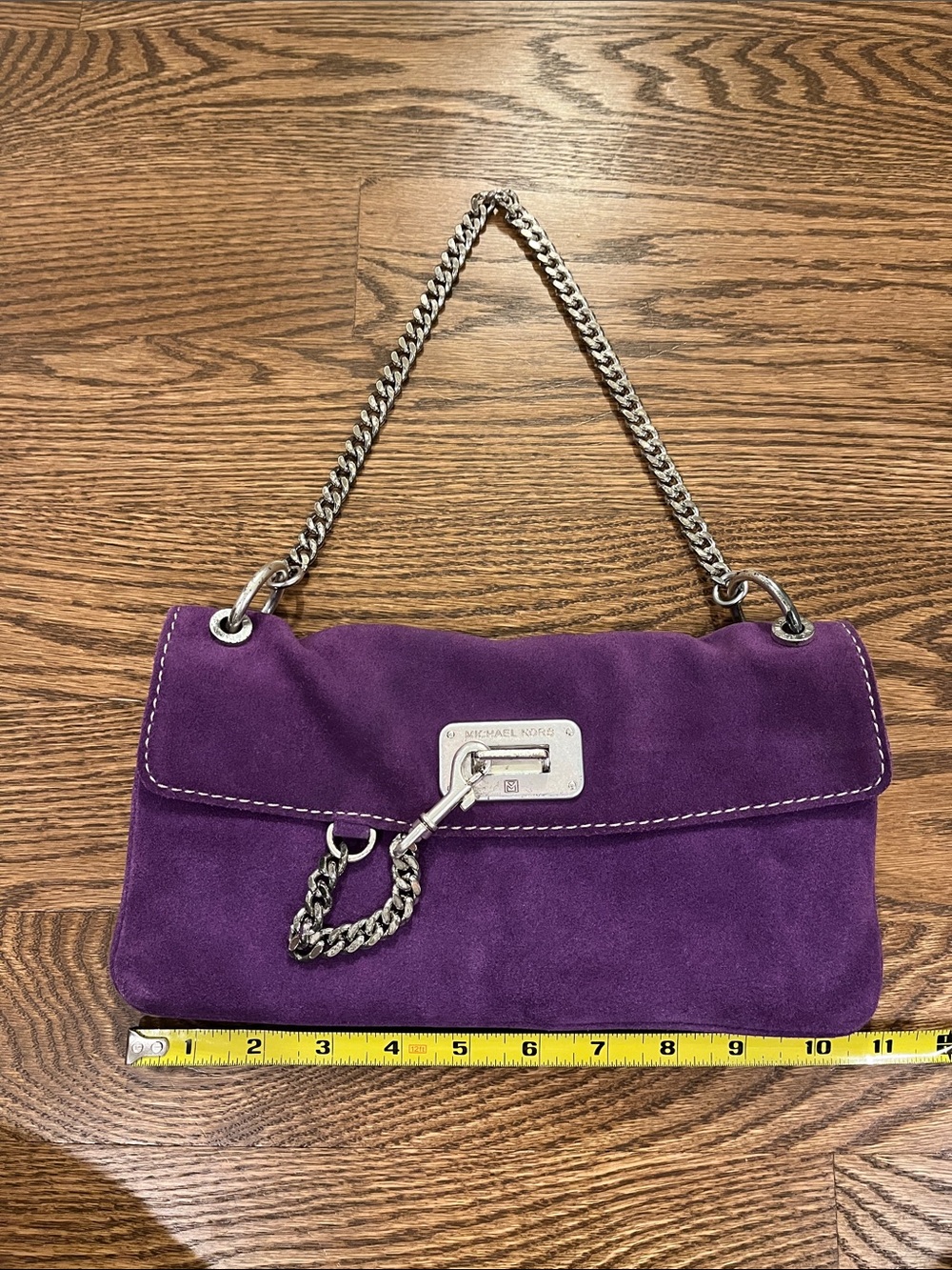 MICHAEL Michael Kors purple suede shoulder bag | vintage - Picture 5 of 9